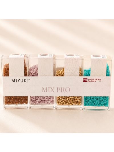 Miyuki Delica&reg; N.11 kit Mix Pro (DB1832 - DB1534 - DB793 - DB853). Venta por paquete (10gr por tarro)