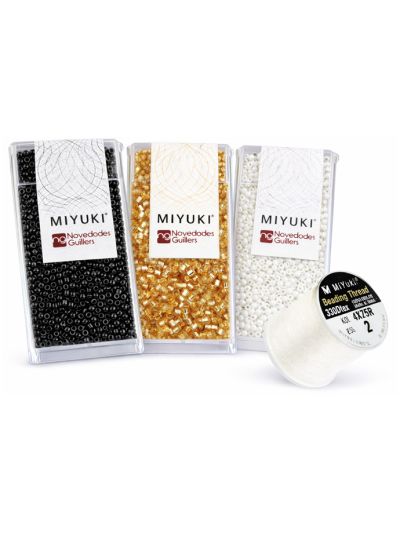 Miyuki Delica&reg; N.11  kit Principiante (DB200 - DB10 - DB42 / K45702). Venta por paquete (10gr por tarro)