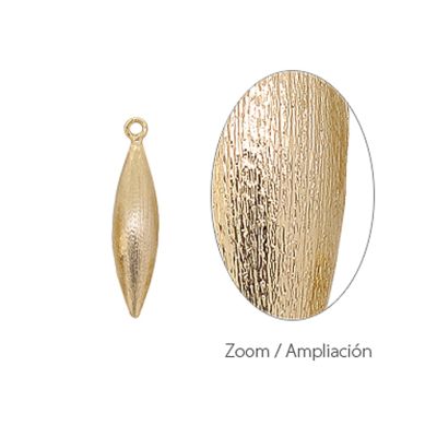 Dije Latón Galvanizado Baño Dorado Mate AA Charm Pendulo 1991 35mm. Venta por Unidad