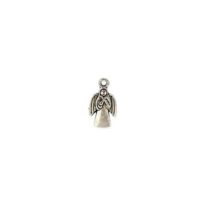 Dije Pewter Antiguo Charm Angel SM3026 18mm. Venta por 12 Unidades