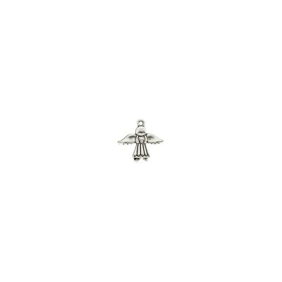 Dije Pewter Antiguo Charm Angel SM3028 20mm. Venta por 12 Unidades