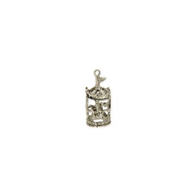 Dije Pewter Envejecido Charm Carrusel 40x18mm. Venta por Unidad