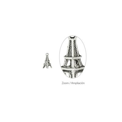 Dije Pewter Envejecido Charm Torre Eiffel M0573 17mm. Venta por 12 Unidades