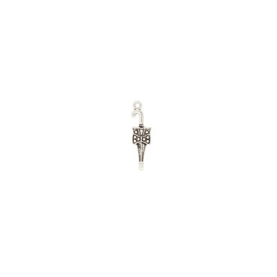 Dije Pewter Envejecido Charm Sombrilla SM0371 28mm. Venta por 12 Unidades
