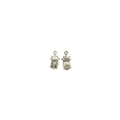 Dije Pewter Envejecido Charm Pewter Princesa SM0432 20mm. Venta por 12 Unidades