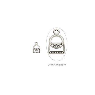 Dije Pewter Envejecido Charm Cartera SM0111 18mm Venta por 12 Unidades