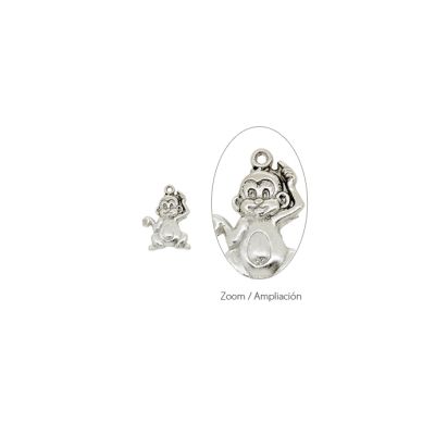 Dije Pewter Envejecido Charm Mono SM1277 22mm. Venta por 12 Unidades