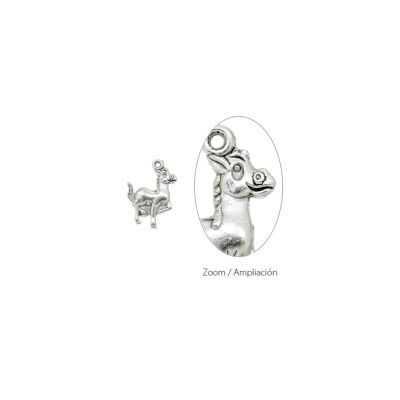 Dije Pewter Envejecido Charm Caballo SM1271 18mm. Venta por 12 Unidades