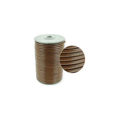 Cuero redondo India Smoked Topaz 4mm. Venta por 1 Metro