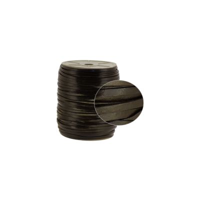 Cuero Natural Plano 4mm Cafe Oscuro LC104 4mm. Venta por 5 Metros