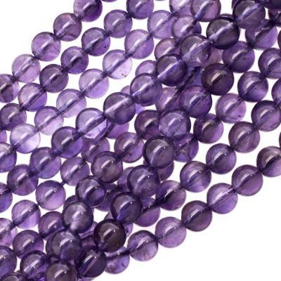 Bola Lisa Amatista AB Natural 6-7mm. Sarta por 38cm Aprox.