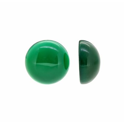 Cabuchon Moneda Cuarzo Aventurina Verde B (Natural) 10mm. Venta por Unidad