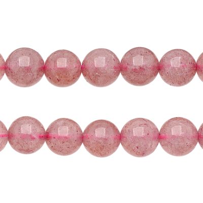 Bola Lisa Cuarzo Lepidocrocita AB Natural 9-10mm. Sarta por 38cm Aprox