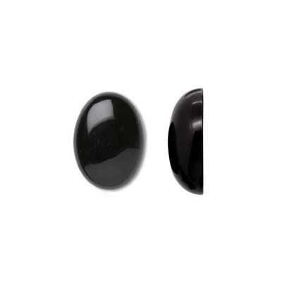Cabuchon Agata Negra Onix 5x7mm. Venta por Unidad