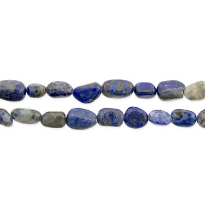 Nugget Irregular Lapislazuli AB Natural 6-8mm. Sarta por 38cm Aprox