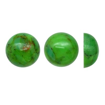 Cabuchon Moneda Turquesa Mojave (Estabilizada) 6mm. Venta por Unidad