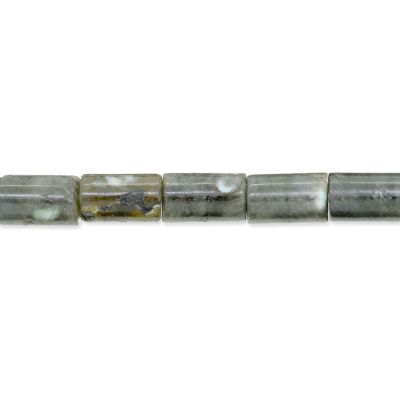 Tubo Cilindro Labradorita Natural D0513 8x13mm Sarta por 38cm Aprox