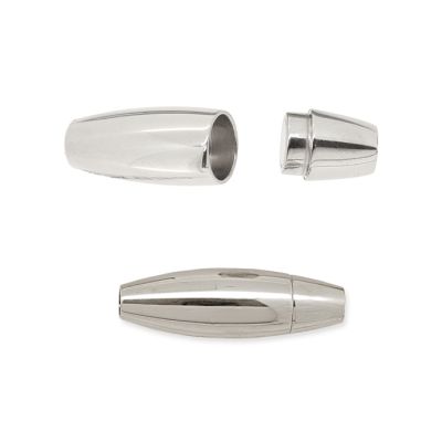 Broche Acero Inoxidable 304 Tubo Ovalo Magnetico 26x10mm Interno 4mm. Venta por Unidad