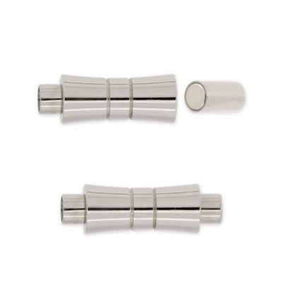Broche Terminal Acero Inoxidable 304 Tubo Lineas Magnetico 24x8mm Interno 3mm. Venta por Unidad