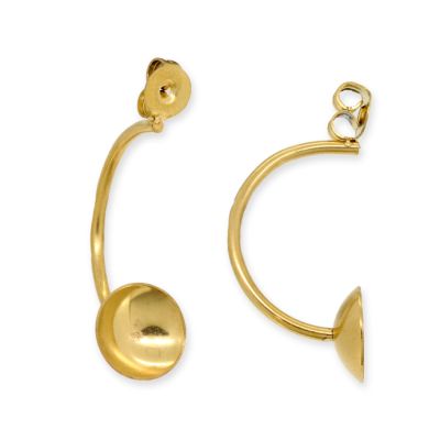 Herraje Topo Acero Inoxidable Baño Dorado 304 Mariposa Base Conica 8mm BA19 25mm. Venta por 2 Unidades