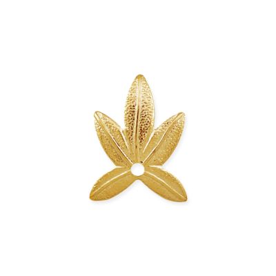 Dije Goldfilled Brasilero Charm 7AA8 Hoja 15mm. Venta por 5 gramos 17 Unidades aprox