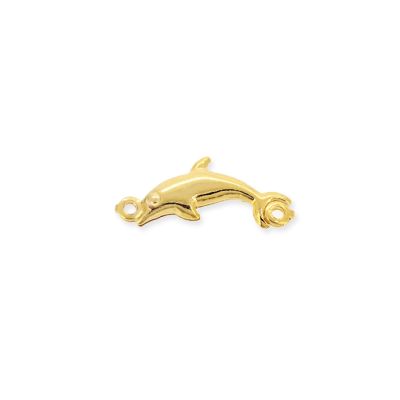 Separador Goldfilled Brasilero Delfin 14x6mm. Venta por 5g 26 Unidades aprox