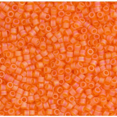 Miyuki Delica® N.11 Transparente Mate AB Naranja Hyacinth (DB0855)