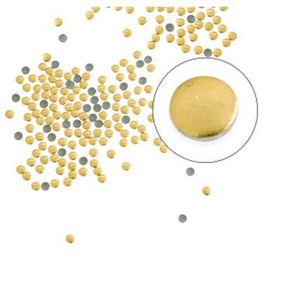 Cristal Austriaco SS6 Plana Pega Calor 1.9-2mm Dorado Mate. Venta por 144 Unidades