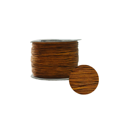 Cordon nylon trenzado Cafe 0.6mm #3. Venta por Rollo 100 Metros
