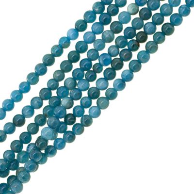 Bola Lisa Cuarzo Apatita AB Natural 4-5mm. Sarta por 38cm Aprox