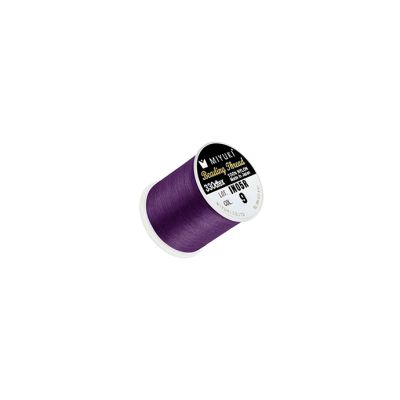 Miyuki Beading Thread Hilo pre-encerado Morado 100% Nylon 0.08mm. Rollo por 50 Metros