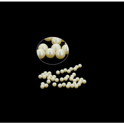 Perla Japonesa Redonda Sin perforacion Cultura 4mm. Venta por 144 Unidades