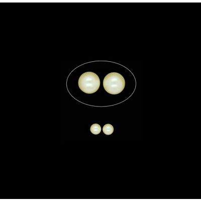 Perla Japonesa Redonda Sin Perforacion Cultura 9mm. Venta por 144 Unidades