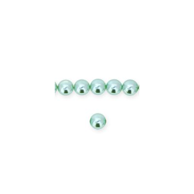 Perla Checa Redonda Light Sapphire 14mm. Sarta por 30 Unidades