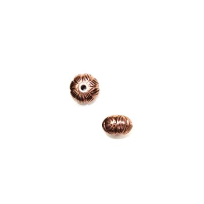 Separador Acrilico Metalizado Rondel Cobre 20mm. Venta por 6 Unidades