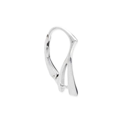 Herraje Plata 925 Gancho Leverback y pasacadena H1296 18mm. Venta por 2 Unidades