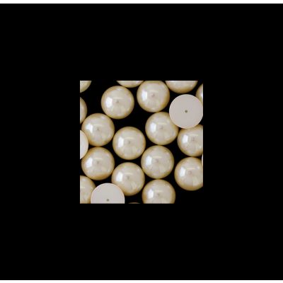 Perla Japonesa Media Perforacion Cultura 17mm. Venta por 12 Unidades