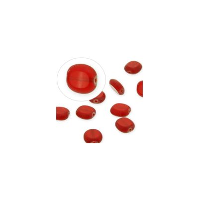 Vidrio Checo Cushion Siam 14x12mm. Venta por 24 Unidades