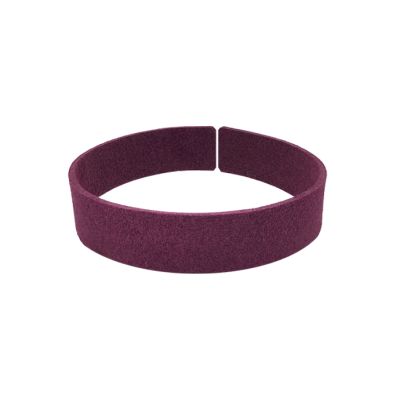 Cuero Plano Gamuzado Burgundy 15mm. Venta por 22cm