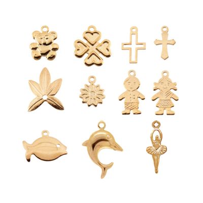 Dije Goldfilled Brasilero Figuras Surtidas. Venta por 5 Gramos 18 Unds aprox