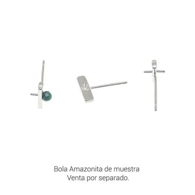 Herraje Plata 925 Topo 2 Pin A1411 12mm. Venta por 2 Unidades