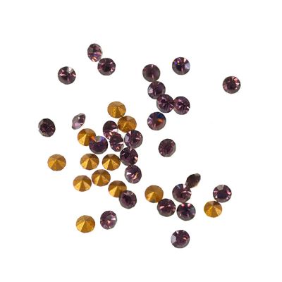 Cristal Conico Swarovski PP18 Amatista 2.4-2.5mm. Venta por 144 Unidades