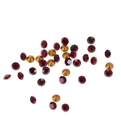 Cristal Conico PP18 Siam 2.4-2.5mm. Venta por 144 Unidades