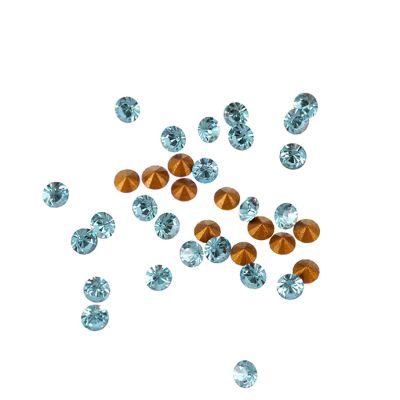Cristal Conico PP18 Aguamarina Swarovski 2.4- 2.5mm. Venta por 144 Unidades