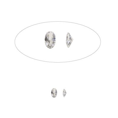 Zircon Tailandes Ovalo Conico 5x3mm Para Engaste Cristal. Venta por Unidad