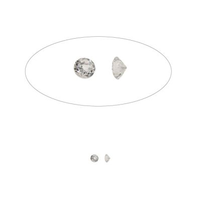 Zircon Tailandes Redondo Conico 3.5mm Para engaste Cristal. Venta por Unidad