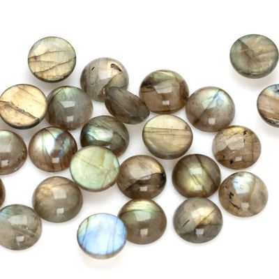 Cabuchon Moneda Labradorita A (Natural) 10mm. Venta por Unidad