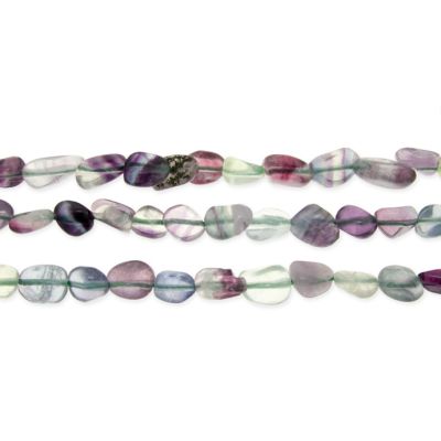 Nugget Irregular Cuarzo Fluorita 6-8mm. Sarta por 40cm