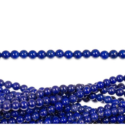 Bola Lisa Lapislazuli AB Natural 3-3.5mm. Sarta por 38cm Aprox