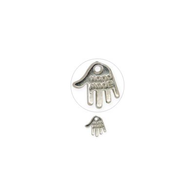 Charm mano Acrilico Metalizado CCB1634 12mm. Venta por 72 Unidades